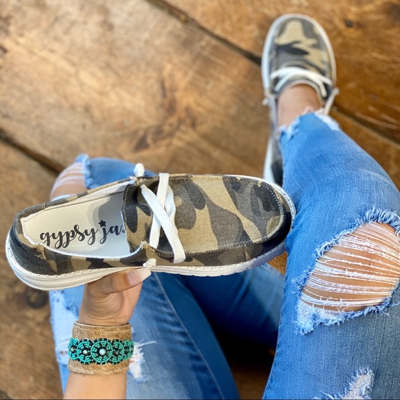 Green Camo Slipons - Picture 3 of 10